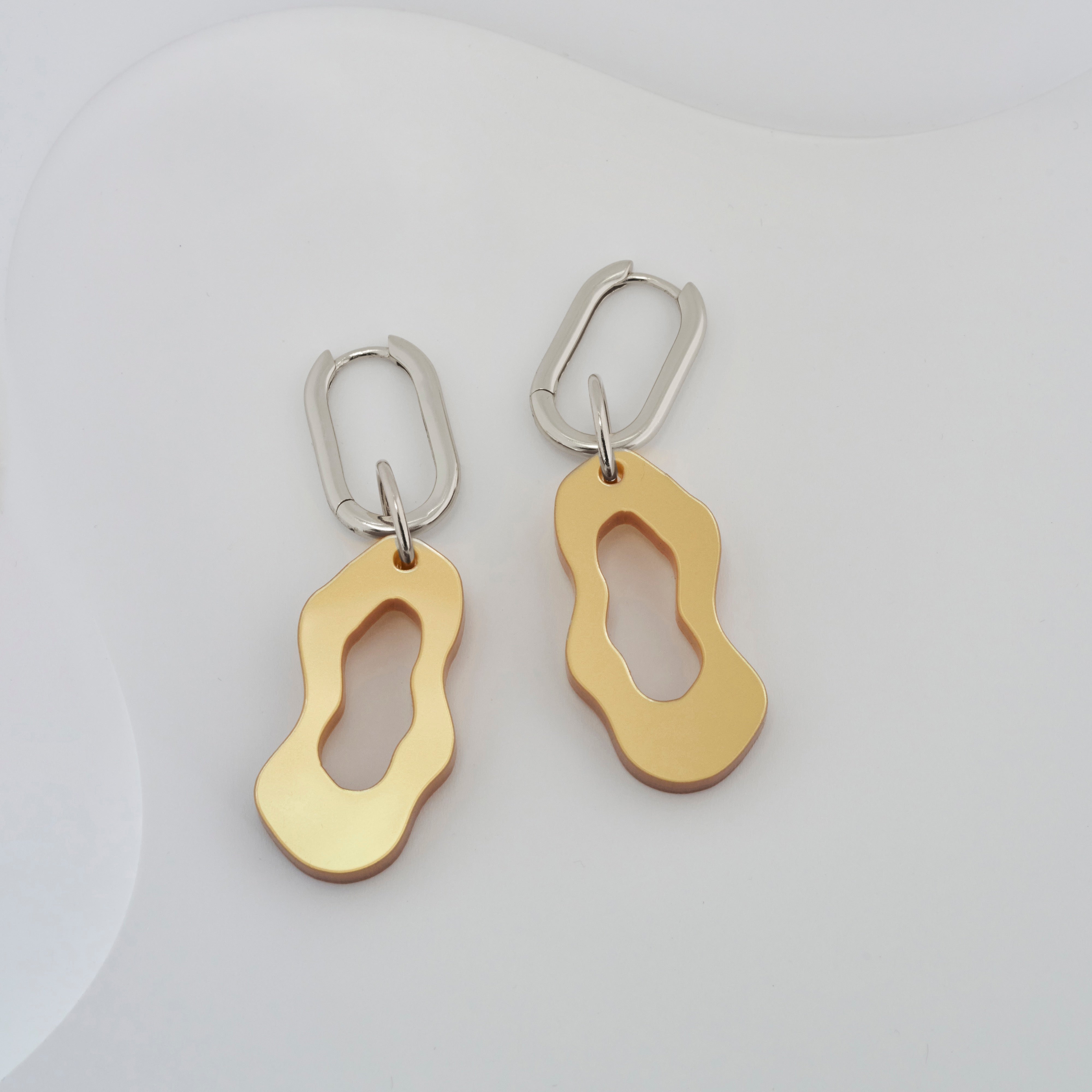 29 Palms Sunset - Gigi - chunky caramel-Veronica Antonucci-Silber Kreole-Veronica Antonucci-nachhaltige-statement-ohrringe-schweiz