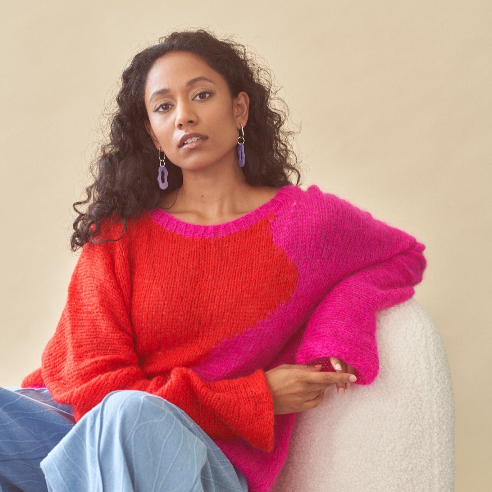 Gigi - pearly lavender-Veronica Antonucci-Veronica Antonucci-nachhaltige-statement-ohrringe-schweiz