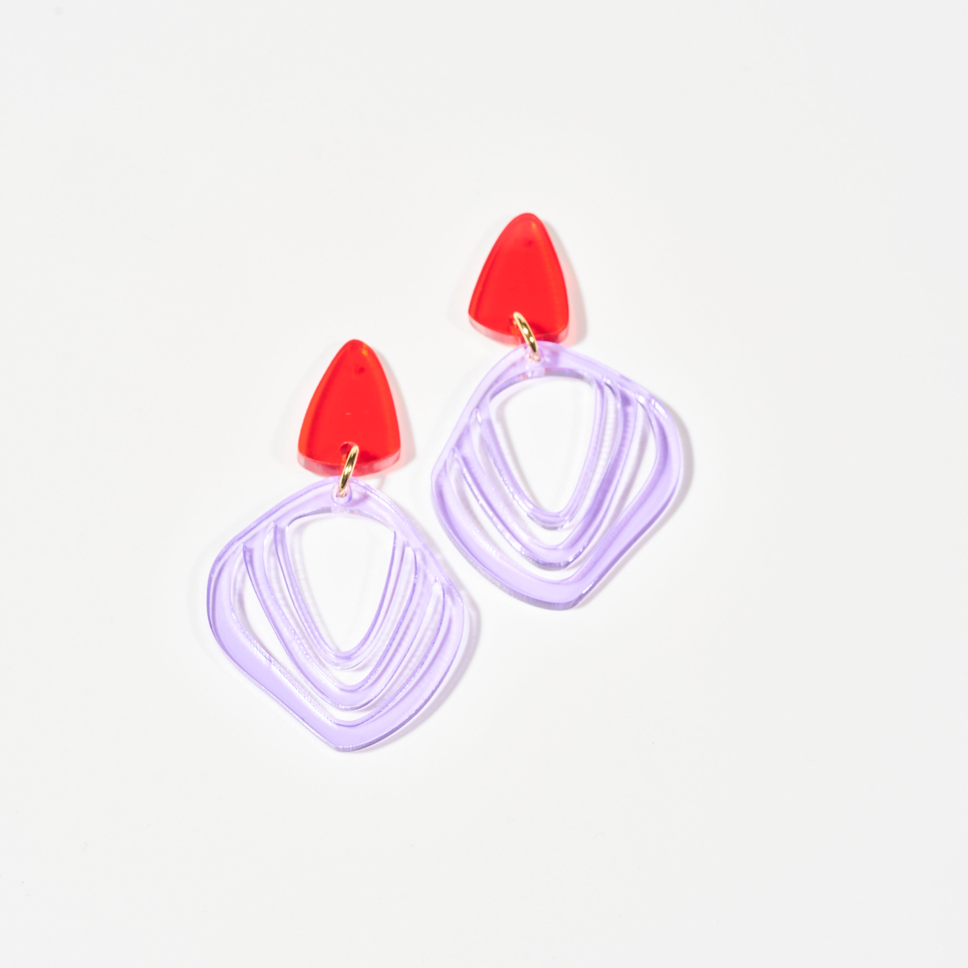 Iluska - wisteria & red-Veronica Antonucci-Veronica Antonucci-nachhaltige-statement-ohrringe-schweiz