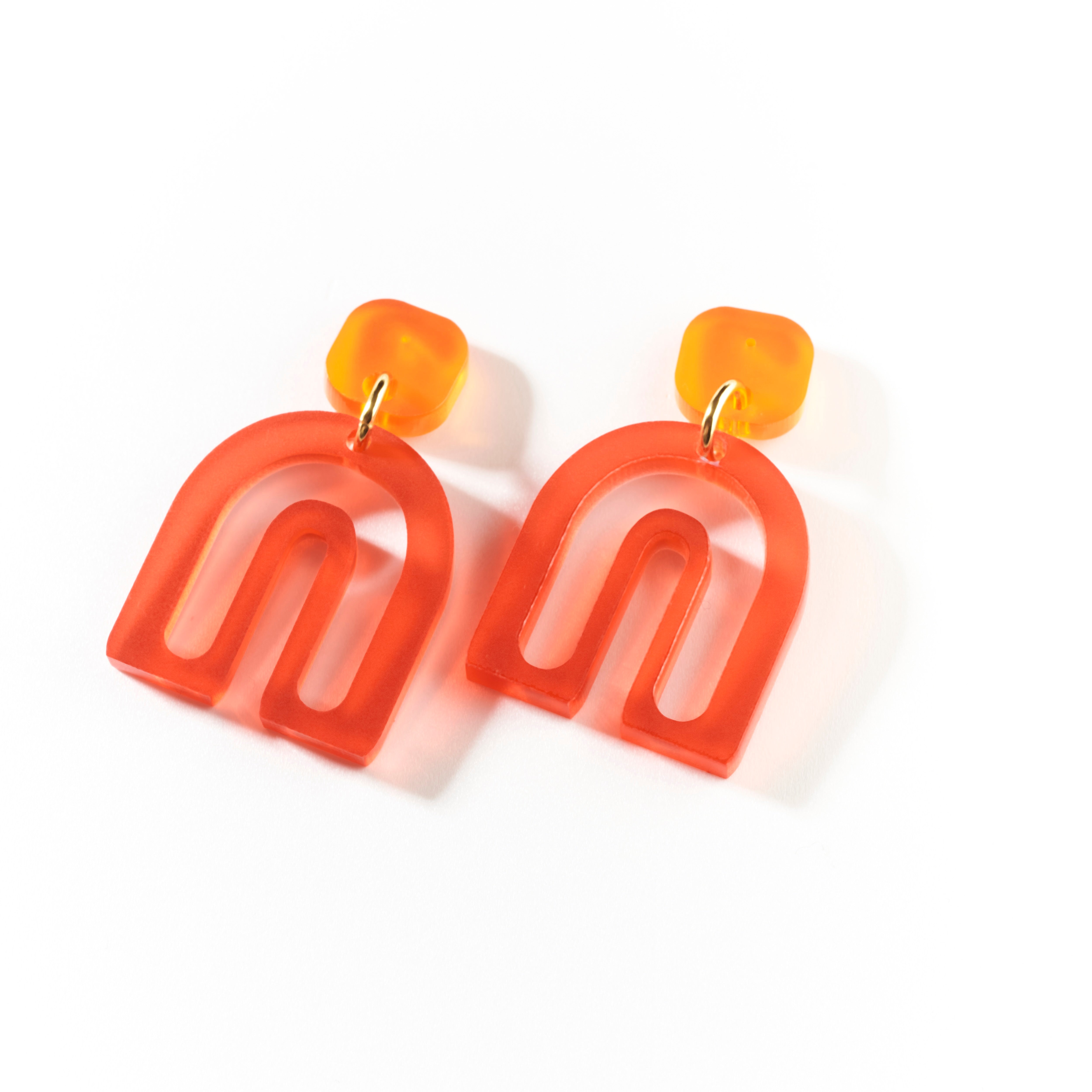 Pika - frosted red & frosted orange